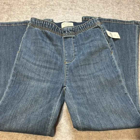 Pilcro Wide Flare Leg Jeans - XXS Small - Denim Medium Color - NWT's - Picture 10 of 14